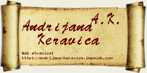 Andrijana Keravica vizit kartica